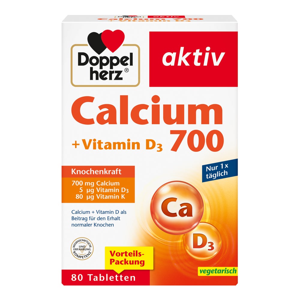 Doppelherz aktiv Calcium 700 + Vitamin D3 80 St