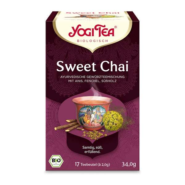 Yogi Tea - Sweet Chai Bio Gewürztee | 17 x 2g 17X2,0 g