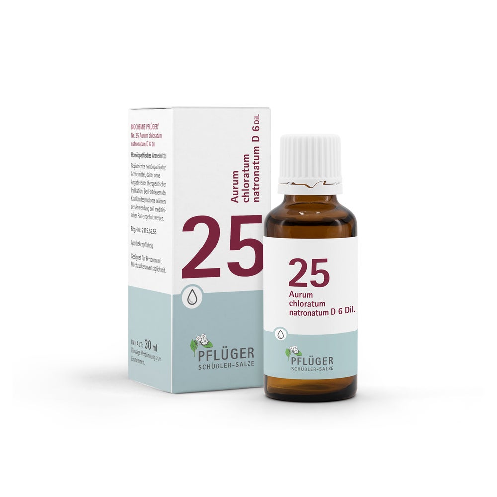 Schüßler-Salz Nr. 25 Aurum chloratum natronatum D6 30 ml