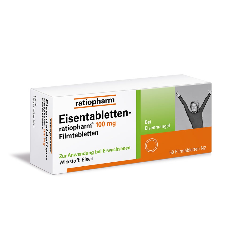 Eisentabletten-ratiopharm® 100 mg Filmtabletten 50 St