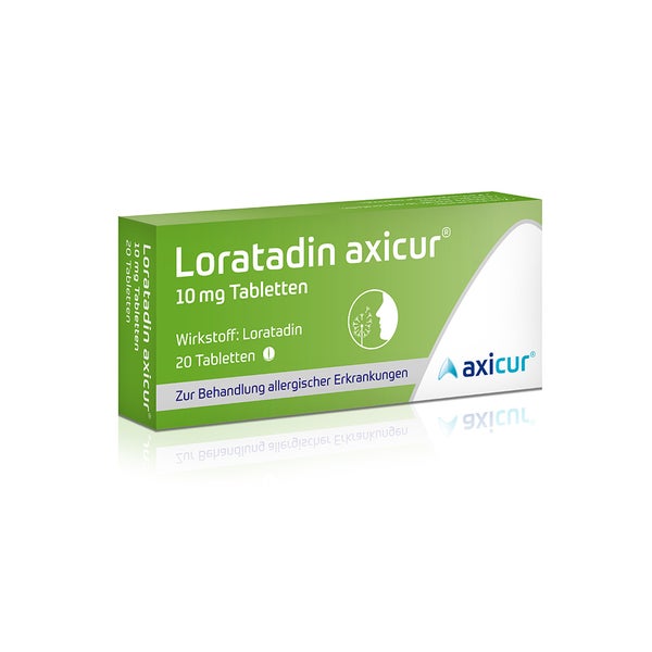 Loratadin axicur 10 mg Allergietabletten 20 St