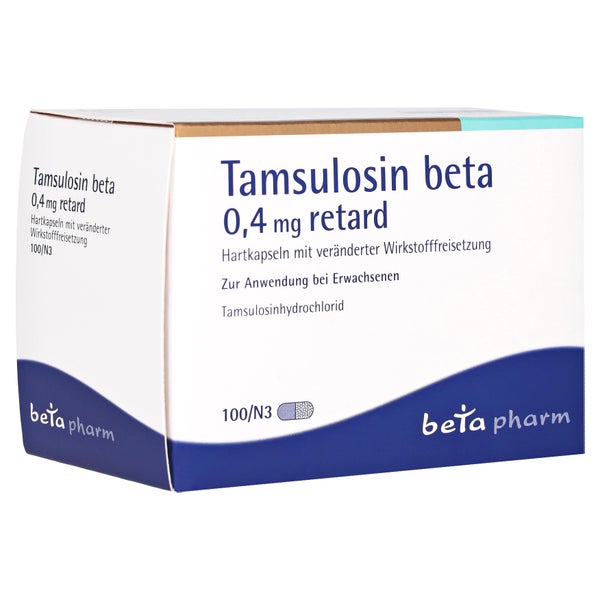 TAMSULOSIN beta 0,4 mg retard Hartk.verä.Wfrs. 100 St