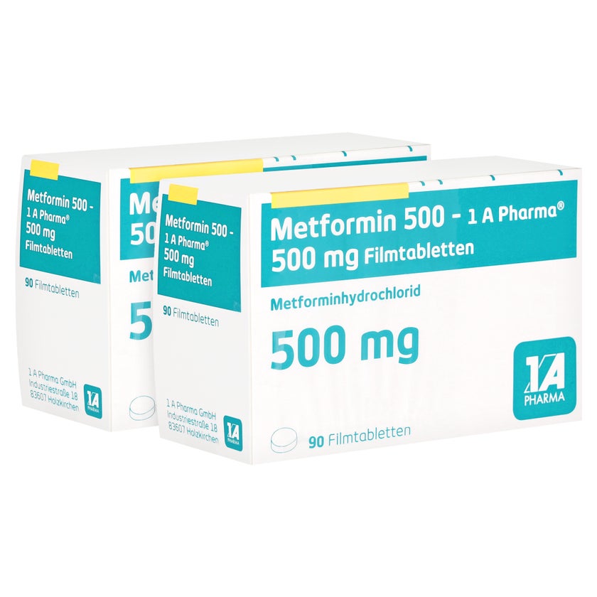Metformin 500-1a Pharma Filmtabletten 180 St, 180 St online kaufen 