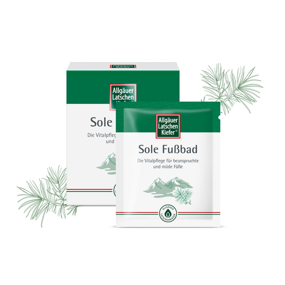 Allgäuer Latschenkiefer Sole Fußbad 10X10 g
