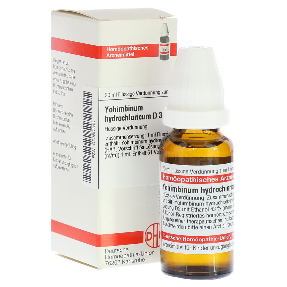 Yohimbinum Hydrochloricum D 30 Dilution 20 ml