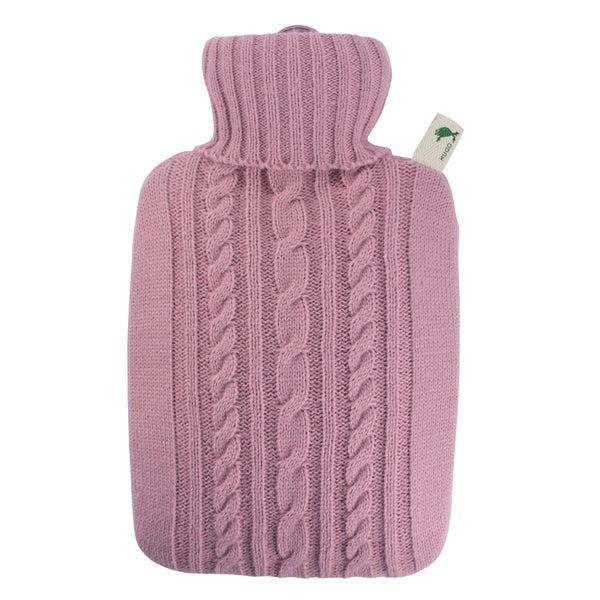 HUGO FROSCH Wärmflasche Klassik 1,8l Strickbezug pastell-rosa 1 St