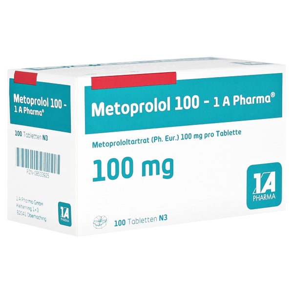 Metoprolol 100-1a Pharma Tabletten 100 St