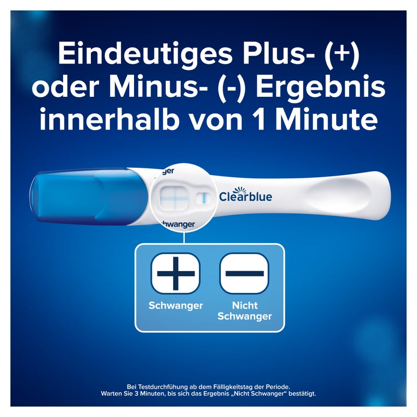 Clearblue Schwangerschaftstest Schnelle Erkennung 1 St