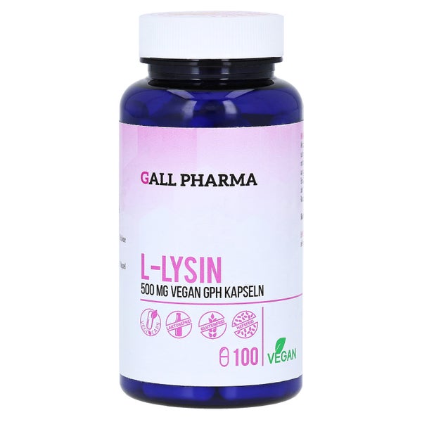 L-lysin 500 mg vegan GPH Kapseln 100 St