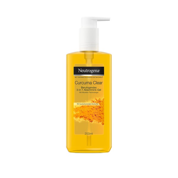 Neutrogena Curcuma Clear Beruhig. 3-in-1 Abschmink-Gel 200 ml