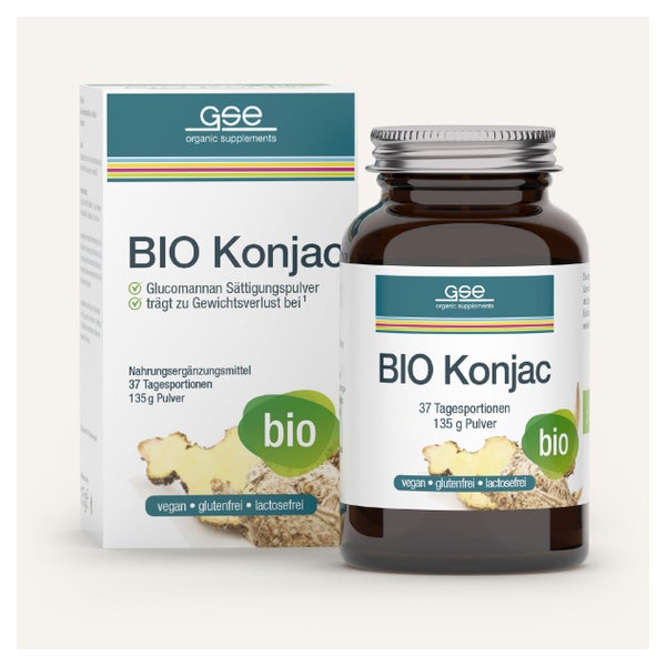 GSE BIO Konjac Glucomannan Sättigungspulver 135 g