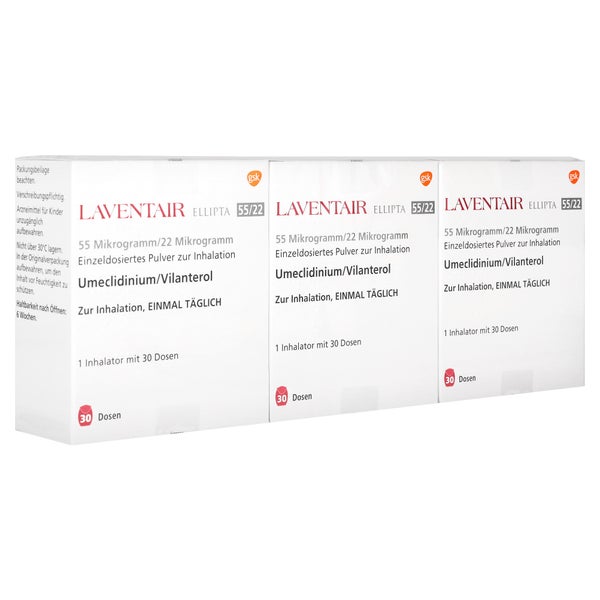 LAVENTAIR ELLIPTA 55 µg/22 µg 3 St