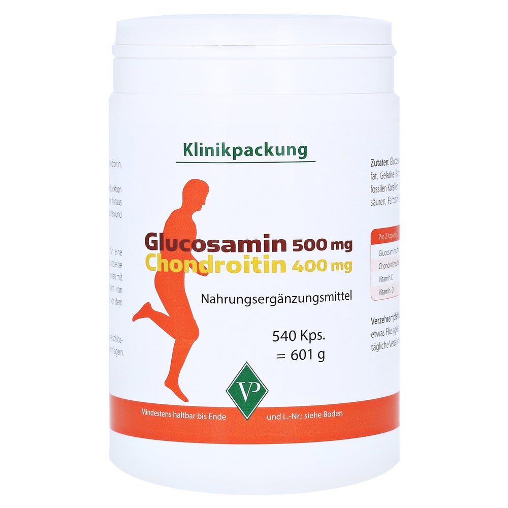 Velag GLUCOSAMIN 500 mg + CHONDROITIN 400 mg Kapseln 540 St