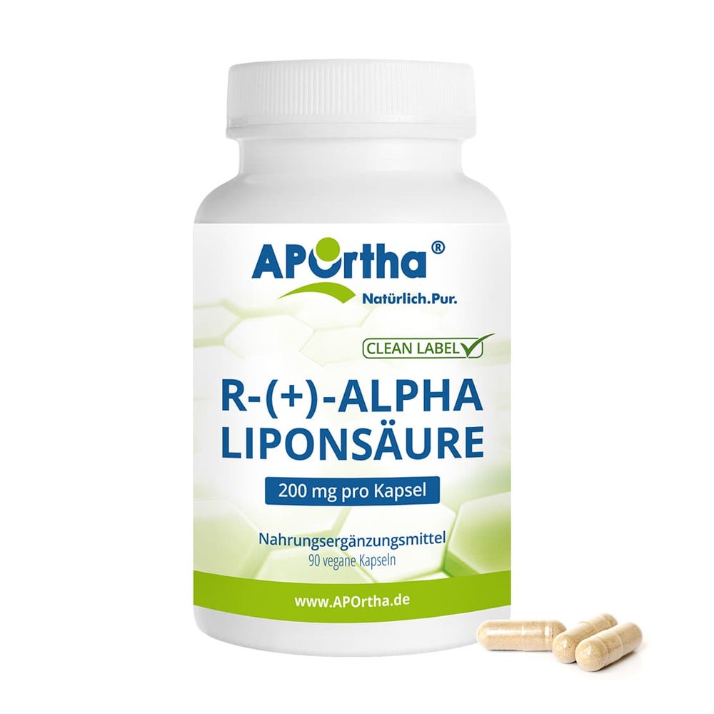 APOrtha® R-(+)-Alpha-Liponsäure 200 mg - vegane Kapseln 90 St
