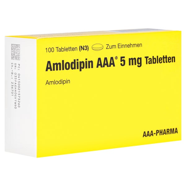 Amlodipin AAA 5 mg Tabletten 100 St
