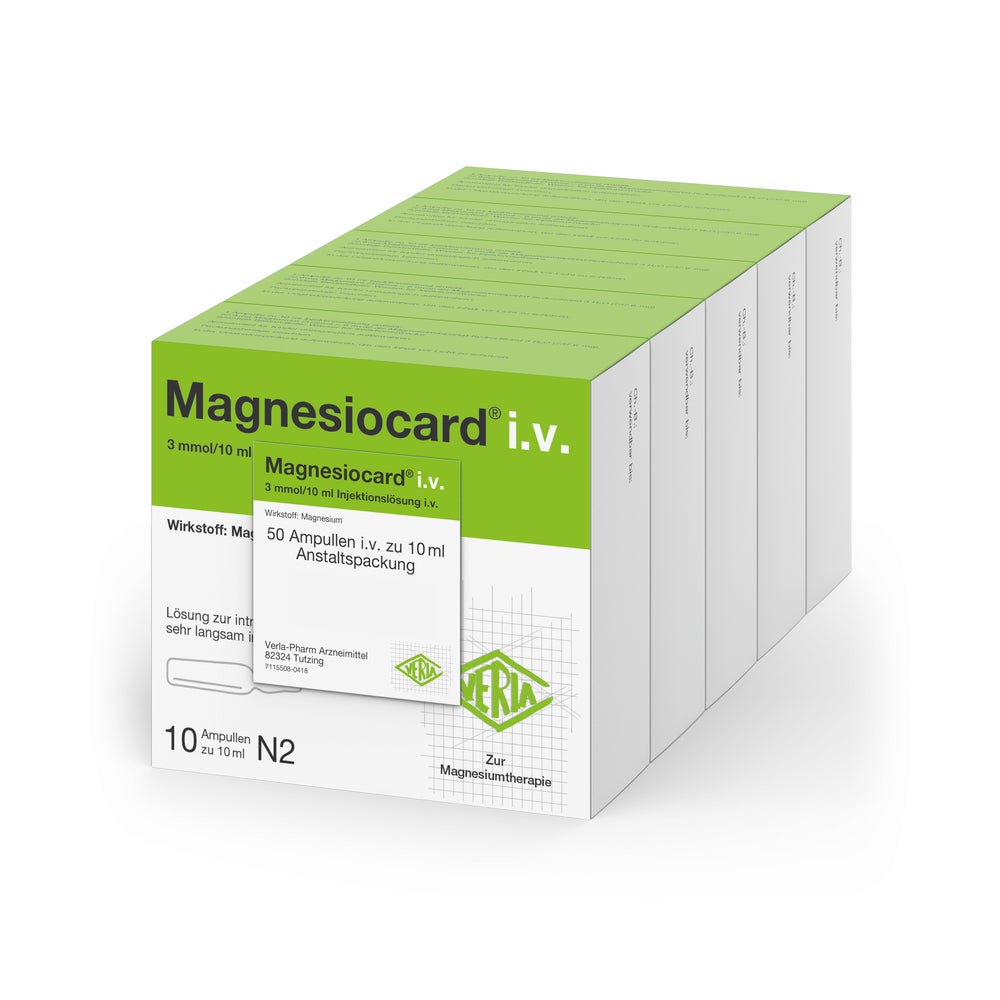 Magnesiocard i.v. Injektionslösung 50X10 ml