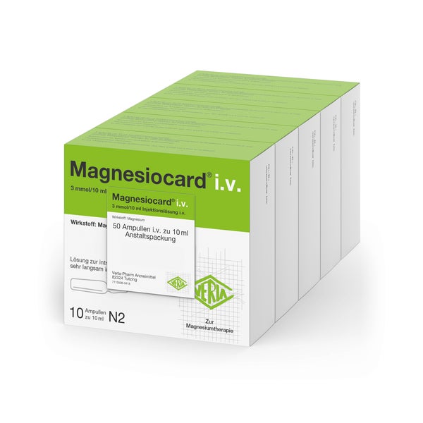 Magnesiocard i.v. Injektionslösung 50X10 ml