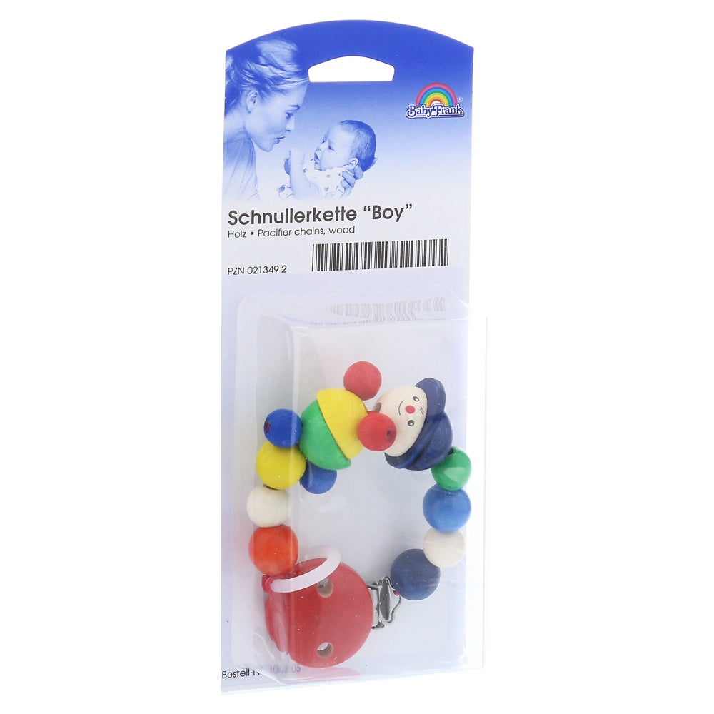 Schnullerkette Holz boy 1 St