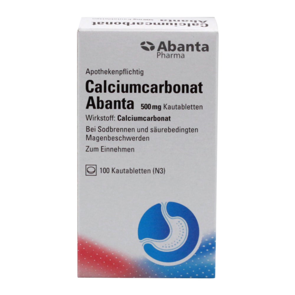 Calciumcarbonat Abanta 500 mg 100 St