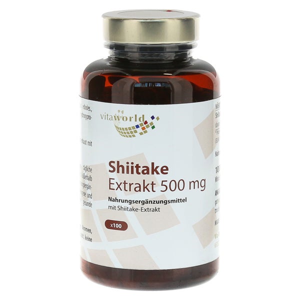 Shiitake Extrakt 500 mg Kapseln 100 St