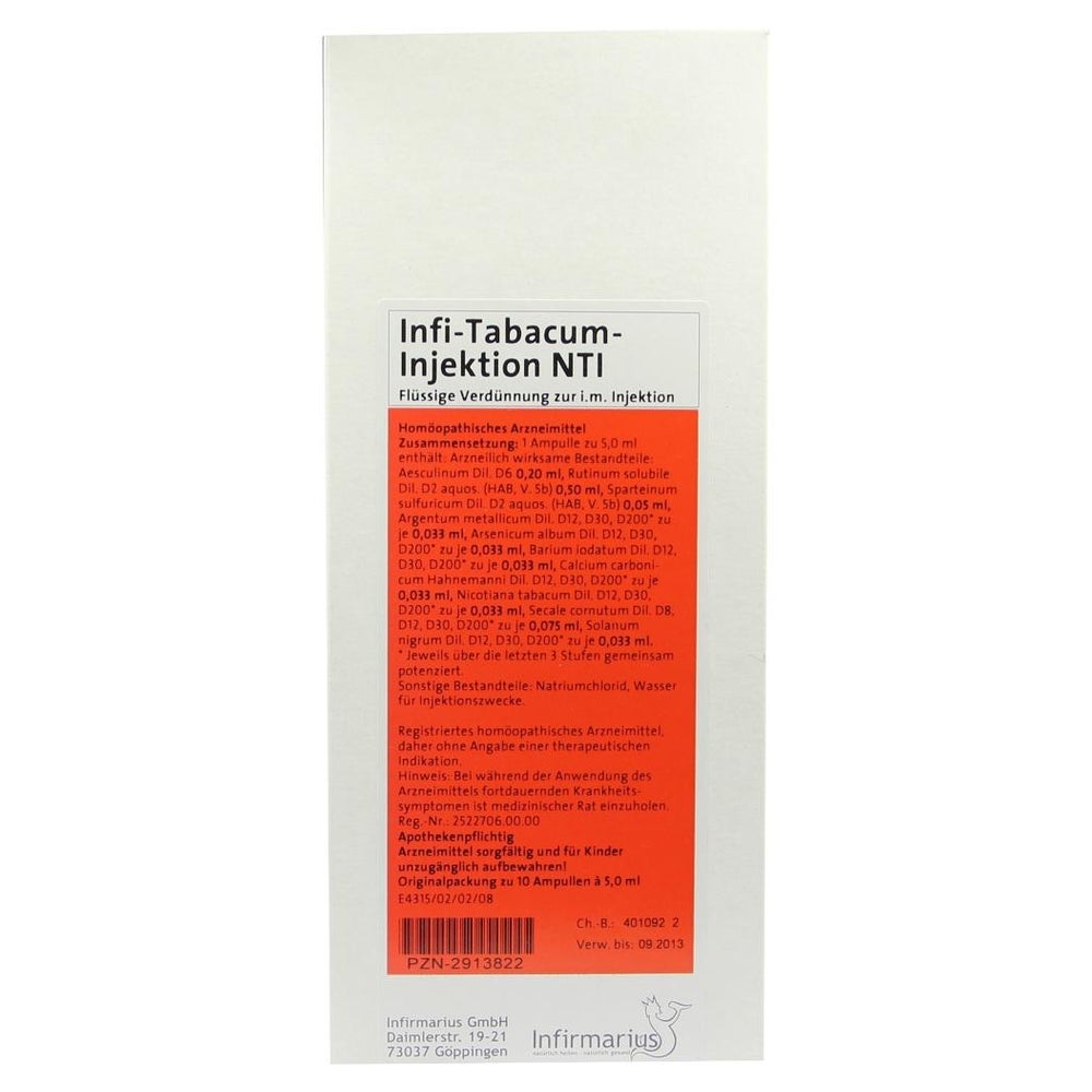 INFI Tabacum Injektion NTI Ampullen 10X5 ml
