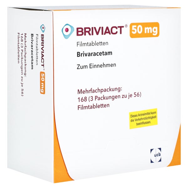 Briviact 50 mg Filmtabletten 168 St