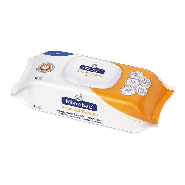 BODE Mikrobac Virucidal Tissues Flow-Pack Desinfektionstücher (80 T.) - 80 Stück – Flow-Pack 80 St