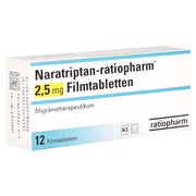 NARATRIPTAN-ratiopharm 2,5 mg Filmtabletten 12 St