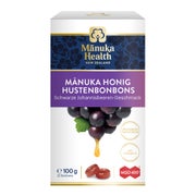 Produktabbildung: Manuka Honig Hustenbonbons schwarze Johannisbeere 100 g