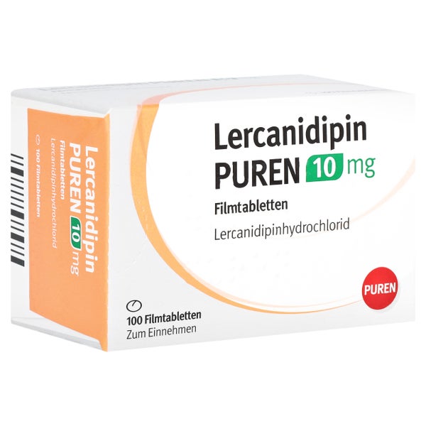 Lercanidipin Puren 10 mg Filmtabletten 100 St