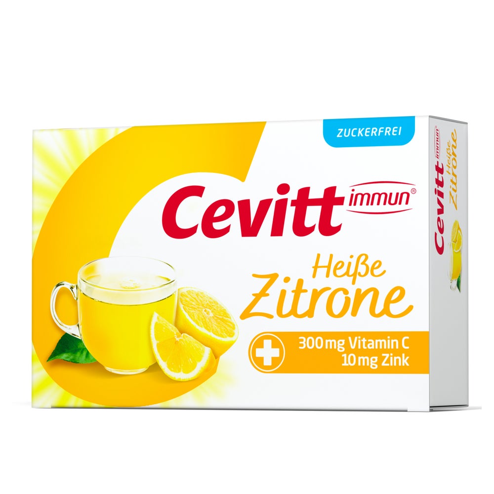 Cevitt Immun Heiße Zitrone zuckerfrei Gr 14 St
