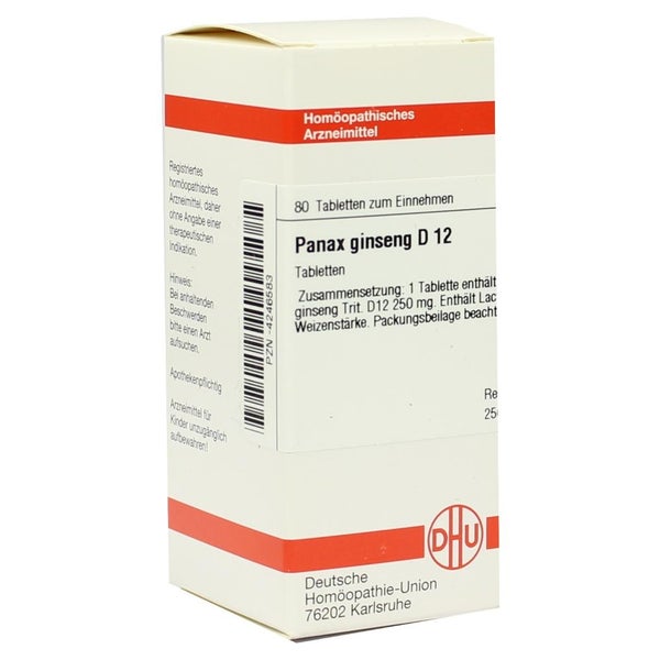 Panax Ginseng D 12 Tabletten 80 St