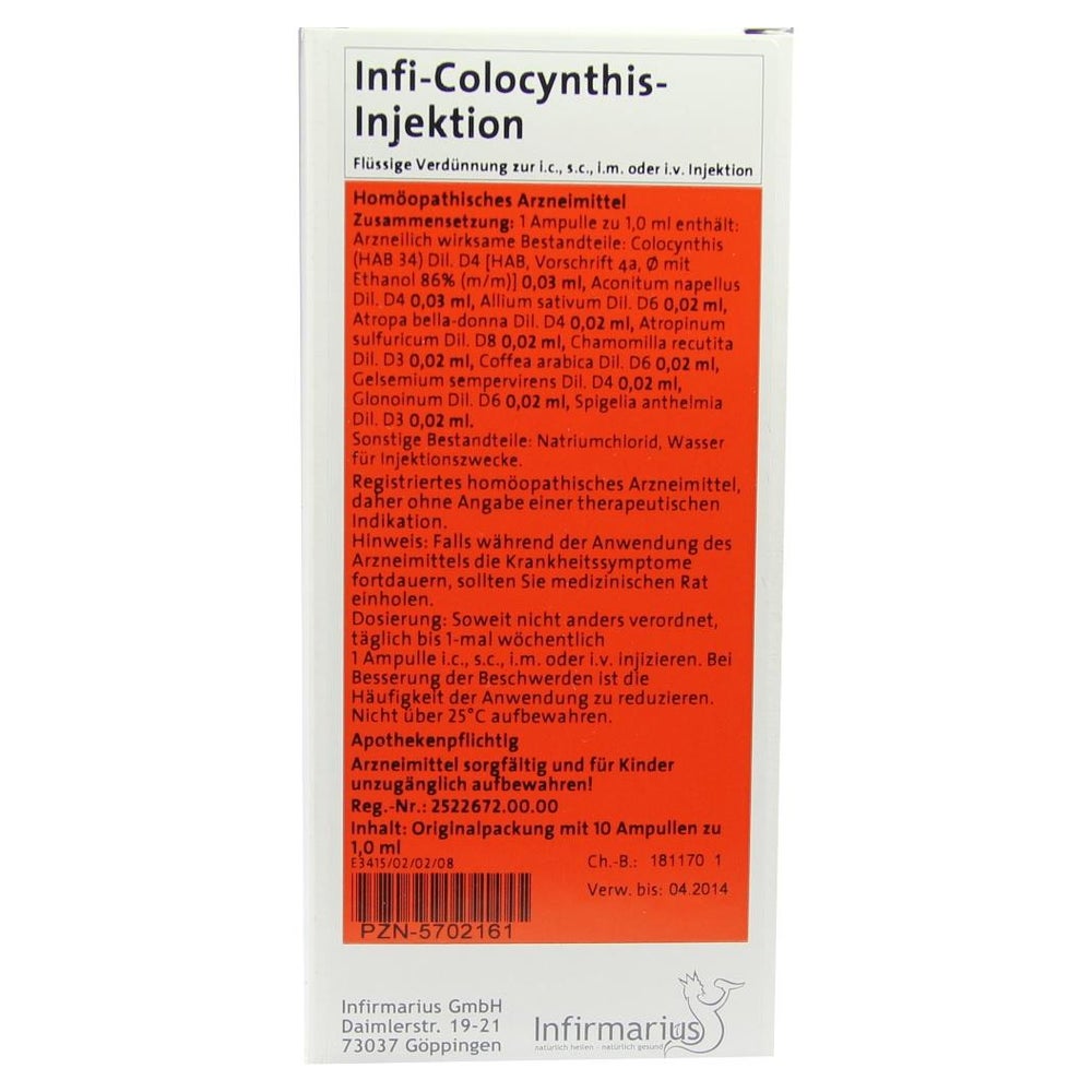 INFI Colocynthis Injektion 10X1 ml
