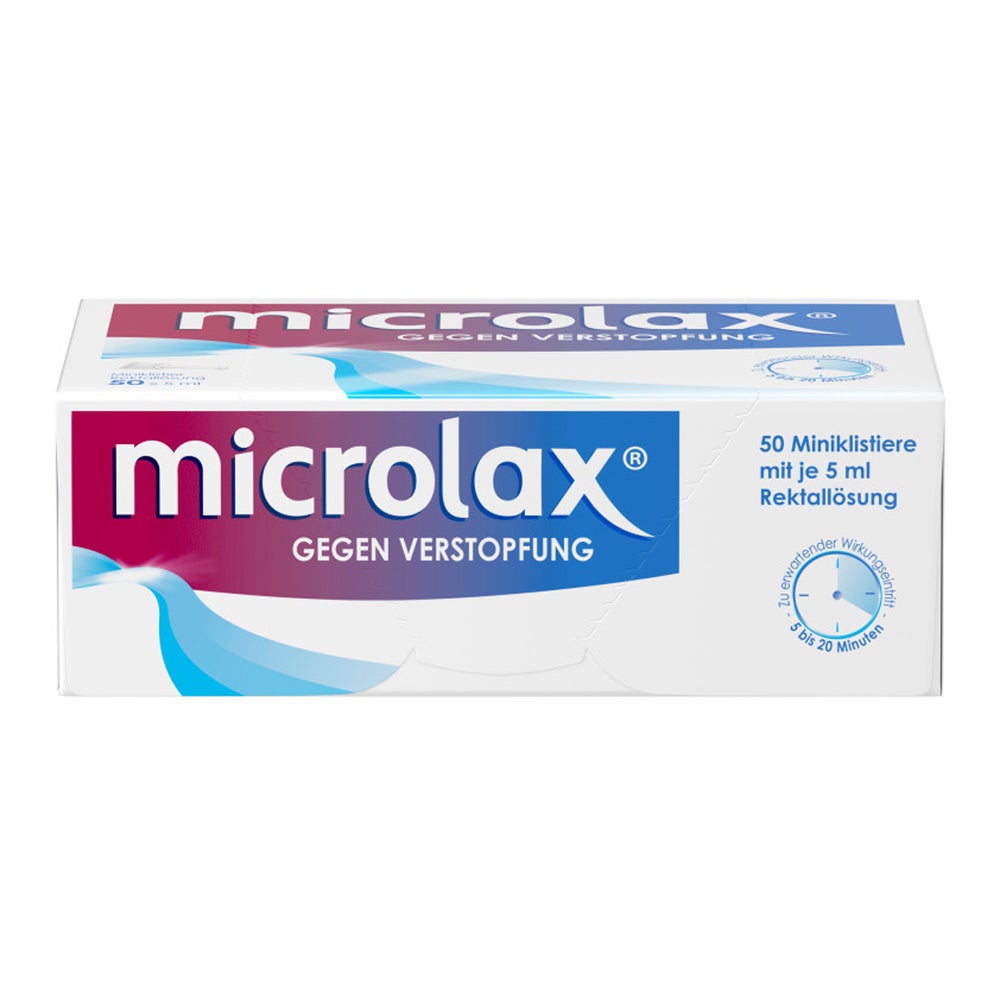 Microlax Rektallösung, Abführmittel gegen Verstopfung 50X5 ml