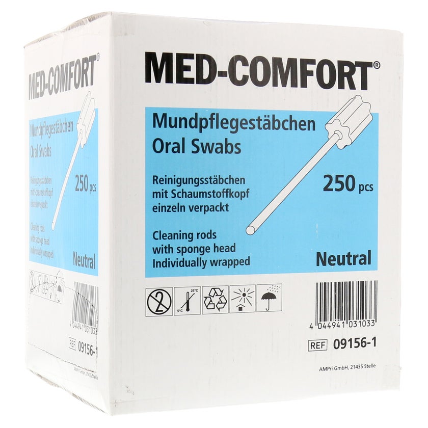 Mundpflegestäbchen Schaumstoff Neutral 250 St, 250 St online  
