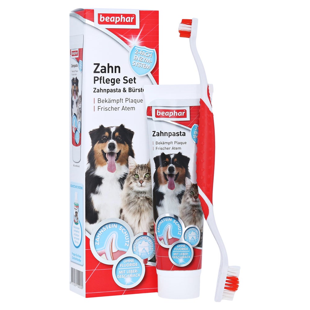 Beaphar Zahnpflege-set Zahnpasta & Bürst 100 g