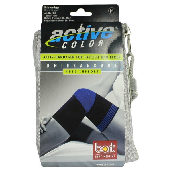 BORT Activecolor Kniebandage M schwarz 1 St