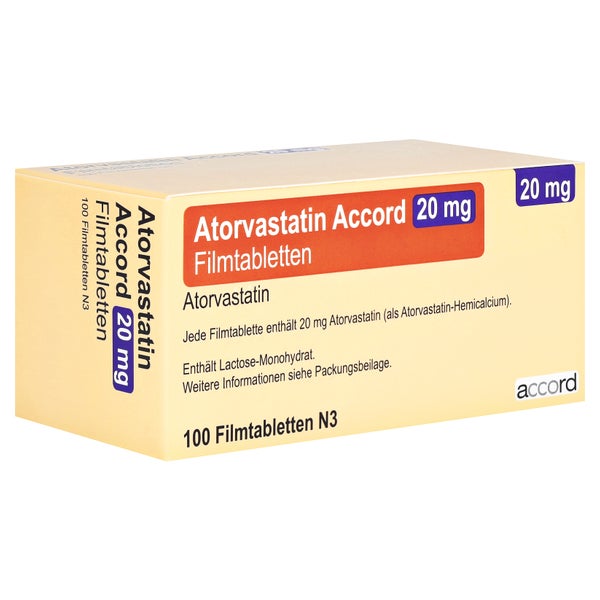 Atorvastatin Accord 20 mg Filmtabletten 100 St