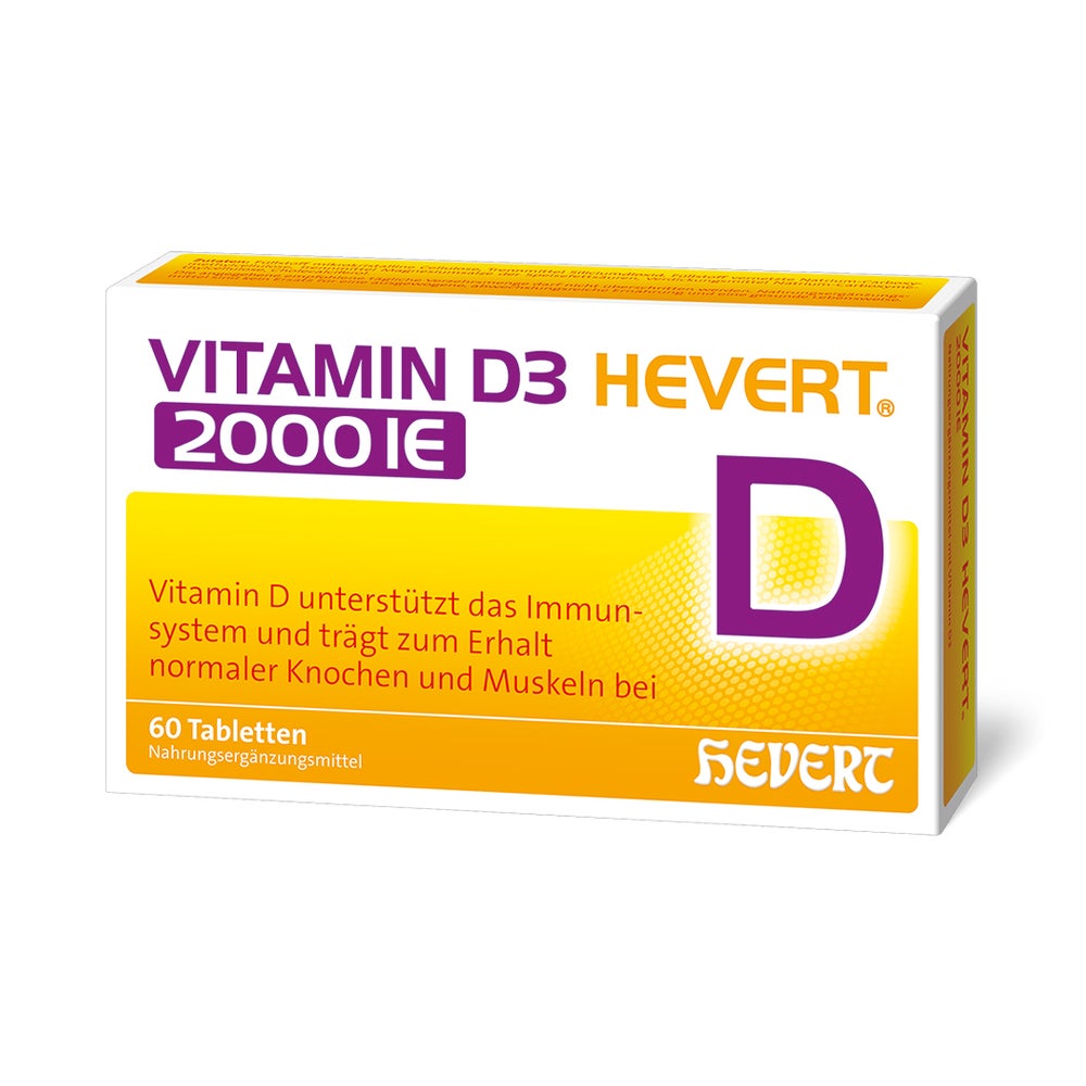 Vitamin D3 Hevert 2.000 I.E. Tabletten 60 St