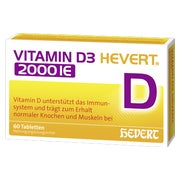 Produktabbildung: Vitamin D3 Hevert 2.000 I.E. Tabletten 60 St