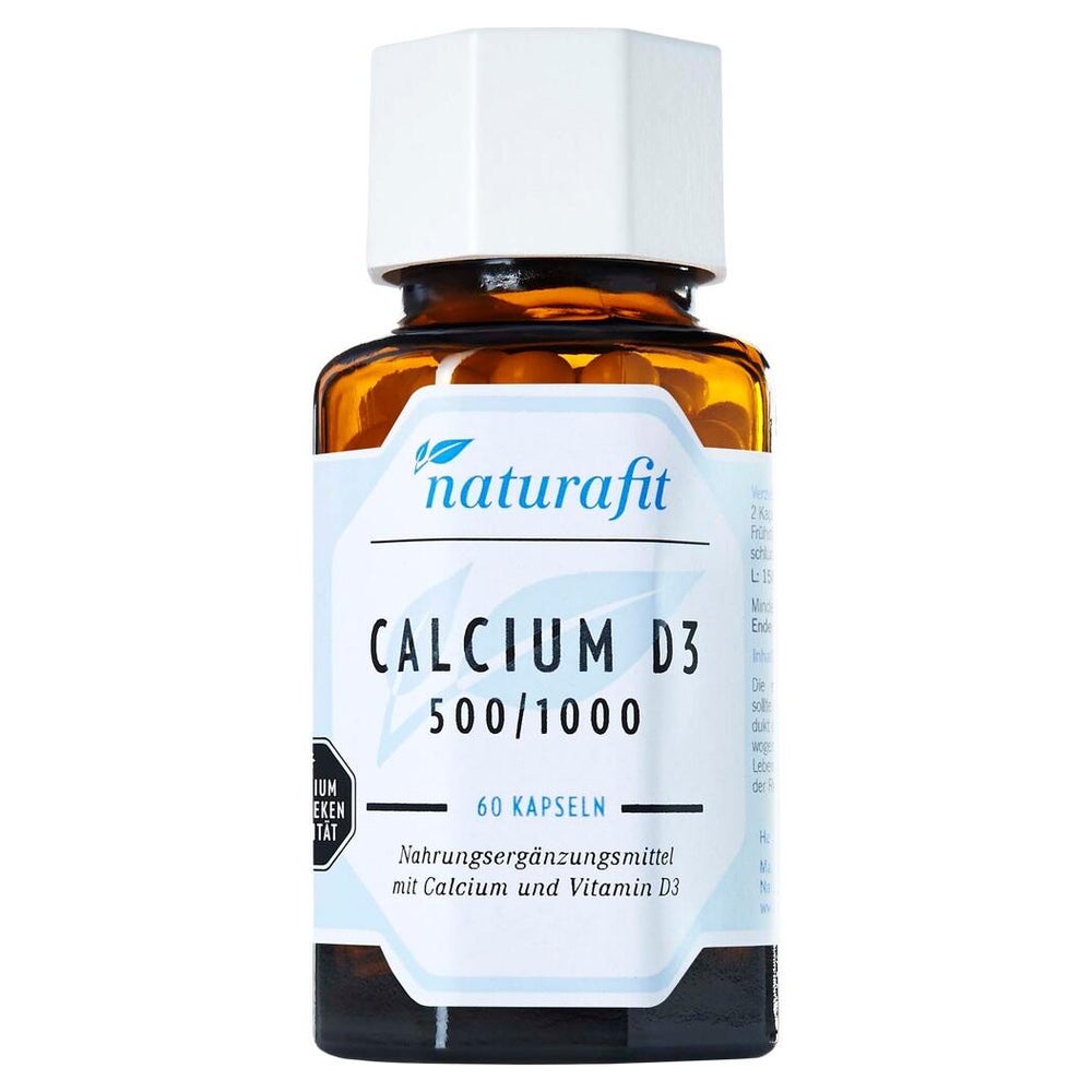Naturafit Calcium D3 500/1.000 Kapseln 60 St