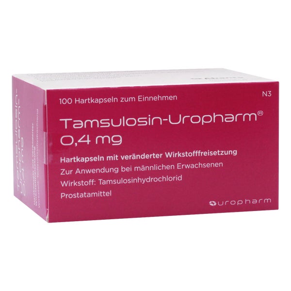 TAMSULOSIN-Uropharm 0,4 mg Hartk.verä.Wst.-Frs. 100 St