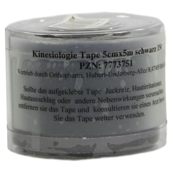 Kinesiologie Tape 5 cmx5 m schwarz 1 St