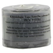 Produktabbildung: Kinesiologie Tape 5 cmx5 m schwarz 1 St