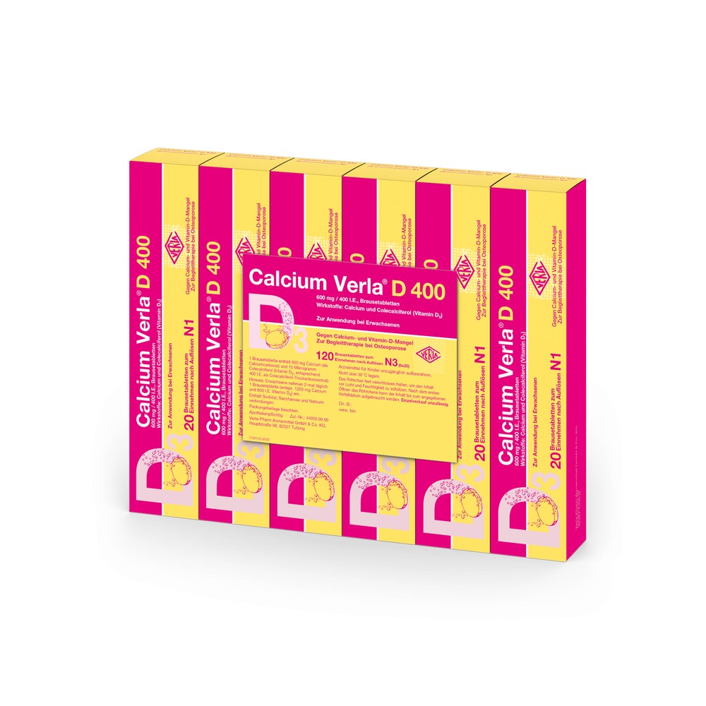 Calcium Verla D 400 Brausetabletten 120 St