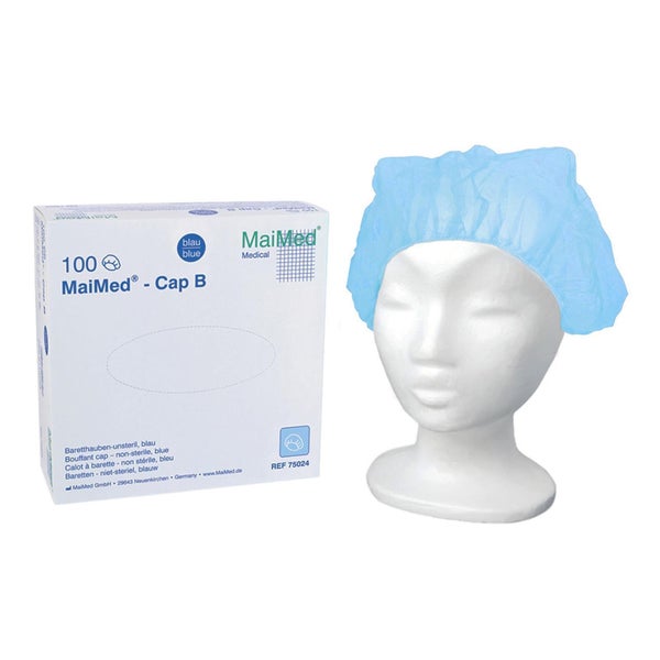MaiMed Cap B Baretthaube 100 Stk - Weiß 100 St