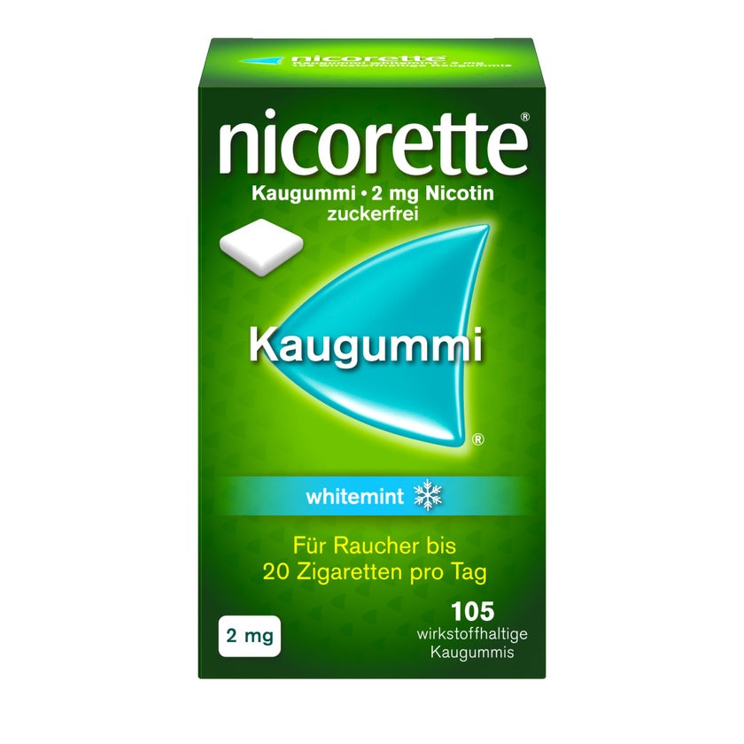 nicorette Kaugummi 2mg whitemint 105 St