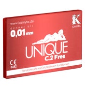 Produktabbildung: Unique Free Kondomkarte, 3 latexfreie Kondome, ultradünn (3 Kondome) 3 St
