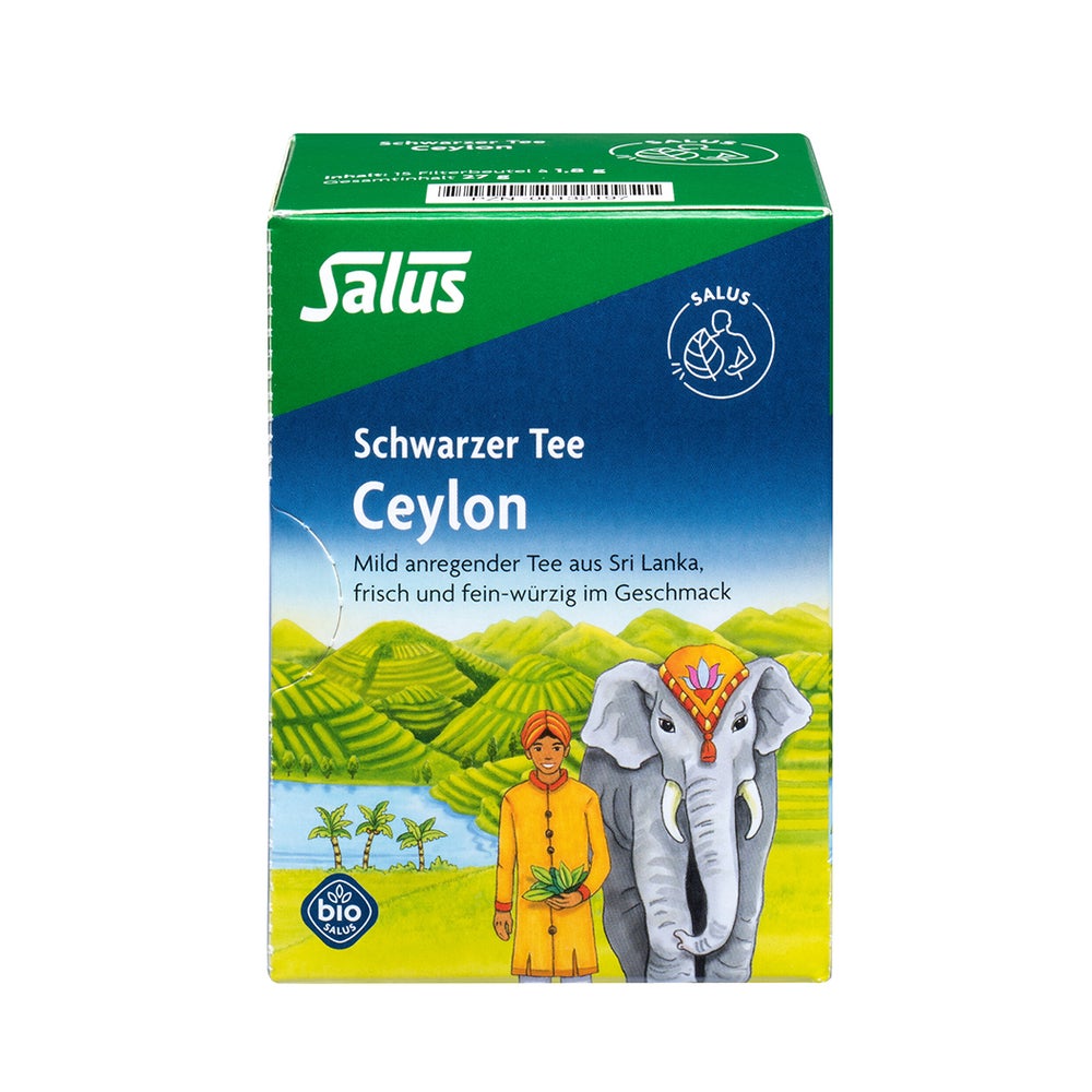 Ceylon Schwarzer Tee Bio Salus Filterbeu 15 St