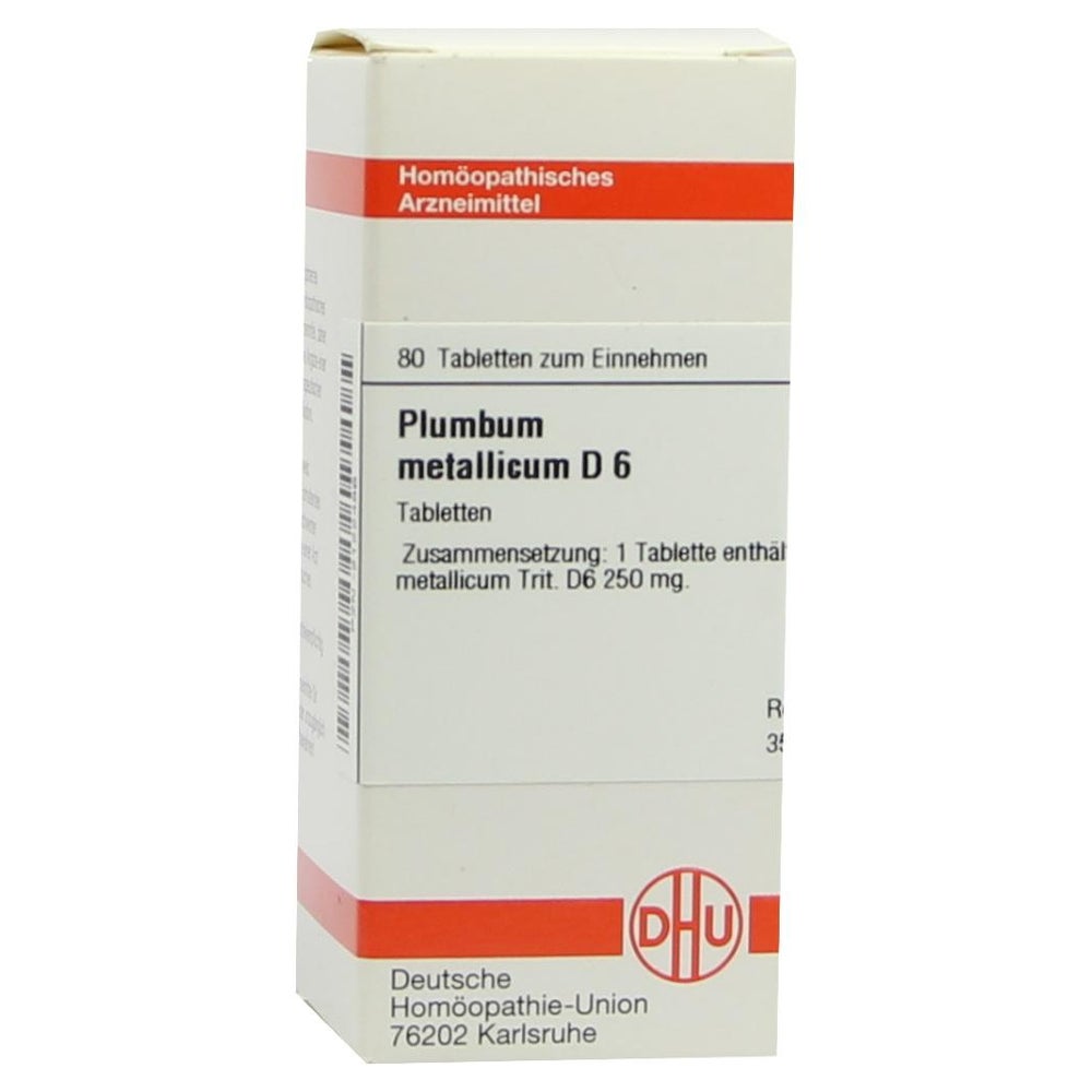 Plumbum Metallicum D 6 Tabletten 80 St